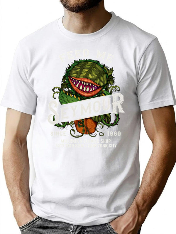Feed Me Seymour T-Shirt for Men & Women, T-Shirts Graphic Tee - White