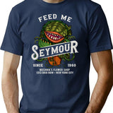 Feed Me Seymour T-Shirt for Men & Women, T-Shirts Graphic Tee - Navy