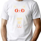Feed Me T-Shirt - Retro Graphic Tee for Men & Women - White