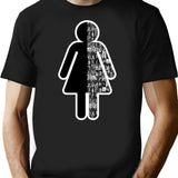 Female Icon T-Shirt - Retro Graphic Tee for Men & Women - Black