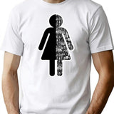 Female Icon T-Shirt - Retro Graphic Tee for Men & Women - White