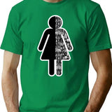 Female Icon T-Shirt - Retro Graphic Tee for Men & Women - Green
