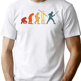 Fencing Fencing Retro Evolution Sword Sport Fencer T-Shirt - White