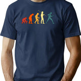 Fencing Fencing Retro Evolution Sword Sport Fencer T-Shirt - Navy