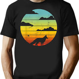 Fennec Fox Retro Vintage 60s 70s Fennic Fox T-Shirt - Black