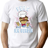 Ferk Jer Berdin Swedish Chef T-Shirt for Men & Women, T-Shirts Graphic Tee - White