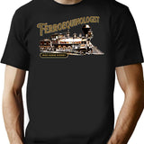 Ferroequinologist - Iron Horse Expert For Steam Train Railroad Enthusiasts Model Railroad Fans T-Shirt - Black