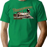 Ferroequinologist - Iron Horse Expert For Steam Train Railroad Enthusiasts Model Railroad Fans T-Shirt - Green
