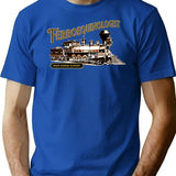 Ferroequinologist - Iron Horse Expert For Steam Train Railroad Enthusiasts Model Railroad Fans T-Shirt - Blue