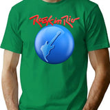 Festival Rock In Rio Brazil T-Shirt - Retro Graphic Tee for Men & Women - Green