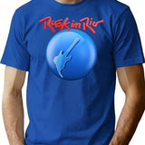 Festival Rock In Rio Brazil T-Shirt - Retro Graphic Tee for Men & Women - Blue