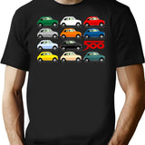 Fiat 500 Side View Classic Shirt Hoodie 2 Classic T Shirt - Black