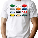 Fiat 500 Side View Classic Shirt Hoodie 2 Classic T Shirt - White