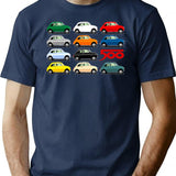 Fiat 500 Side View Classic Shirt Hoodie 2 Classic T Shirt - Navy