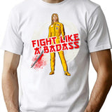Fight Like A Badass T-Shirt for Men & Women, T-Shirts Graphic Tee - White