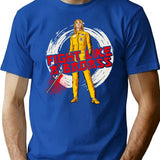 Fight Like A Badass T-Shirt for Men & Women, T-Shirts Graphic Tee - Blue