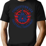 Fightertown Usa Volleyball Tournament Worn T-Shirt for Men & Women, T-Shirts Graphic Tee - Black