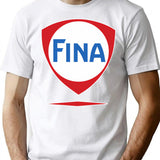 Fina Racing Fuel T-Shirt - Retro Graphic Tee for Men & Women - White