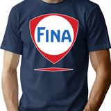 Fina Racing Fuel T-Shirt - Retro Graphic Tee for Men & Women - Navy