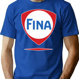 Fina Racing Fuel T-Shirt - Retro Graphic Tee for Men & Women - Blue