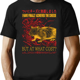 Finally Achieved The Cheese T-Shirt for Men & Women, T-Shirts Graphic Tee - Black