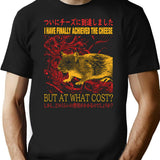 Finally Achieved The Cheese T-Shirt - Retro Graphic Tee for Men & Women - Black
