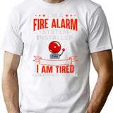 Fire Alarm Installer Systems Technician House Detector T-Shirt - White