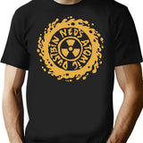 Fire Atomic T-Shirt - Retro Graphic Tee for Men & Women - Black
