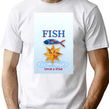 Fish Upon A Star T-Shirt - Retro Graphic Tee for Men & Women - White