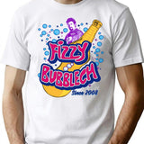 Fizzy Bubblech T-Shirt for Men & Women, T-Shirts Graphic Tee - White