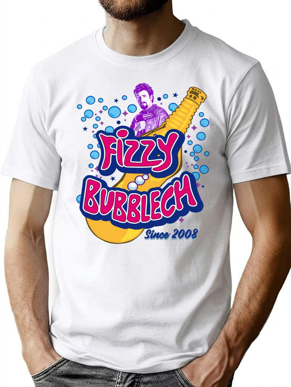 Fizzy Bubblech T-Shirt for Men & Women, T-Shirts Graphic Tee - White
