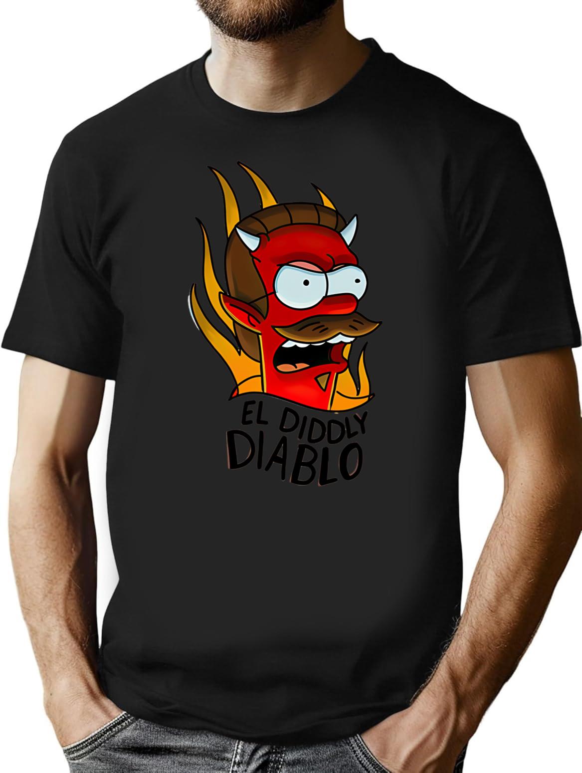 Flanders Hell (1) T-Shirt for Men & Women, T-Shirts Graphic Tee - Black