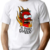 Flanders Hell (1) T-Shirt - Retro Graphic Tee for Men & Women - White