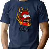 Flanders Hell (1) T-Shirt for Men & Women, T-Shirts Graphic Tee - Navy