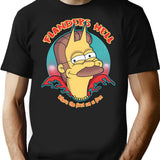 Flanders Hell T-Shirt - Retro Graphic Tee for Men & Women - Black