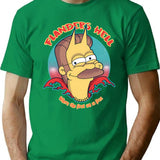 Flanders Hell T-Shirt - Retro Graphic Tee for Men & Women - Green