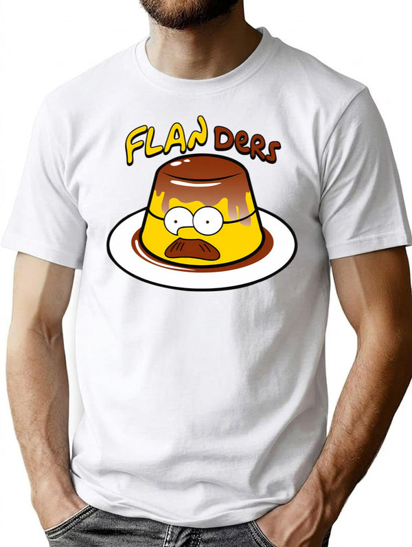 Flanders T-Shirt for Men & Women, T-Shirts Graphic Tee - White