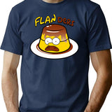 Flanders T-Shirt for Men & Women, T-Shirts Graphic Tee - Navy