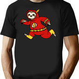 Flash Sloth T-Shirt for Men & Women, T-Shirts Graphic Tee - Black