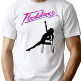 Flashdance T-Shirt - Retro Graphic Tee for Men & Women - White