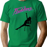 Flashdance T-Shirt - Retro Graphic Tee for Men & Women - Green