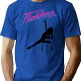 Flashdance T-Shirt - Retro Graphic Tee for Men & Women - Blue