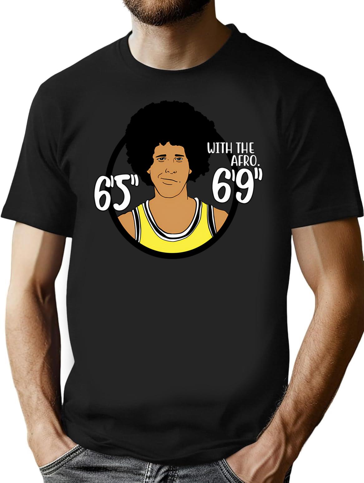 Fletch Lakers - 6'9 With The Afro T-Shirt - Black
