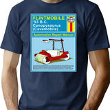 Flintmobile Auto Repair Manual T-Shirt for Men & Women, T-Shirts Graphic Tee - Navy