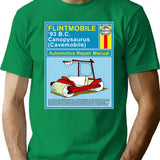 Flintmobile Auto Repair Manual T-Shirt for Men & Women, T-Shirts Graphic Tee - Green