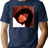 Floral Elegance From Ages Past T-Shirt - Retro Graphic Tee for Men & Women - Navy