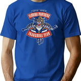 Florida Panthers 1993 Inaugural Season Worn T-Shirt for Men & Women, T-Shirts Graphic Tee - Blue
