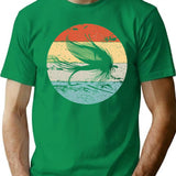 Fly Fishing Angler Vintage Retro Look Gift T-Shirt - Green