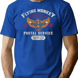 Flying Monkey Postal Service Ii Dks Worn T-Shirt - Blue