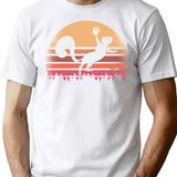 Flying Squirrel T-Shirt - Retro Graphic Tee for Men & Women - White